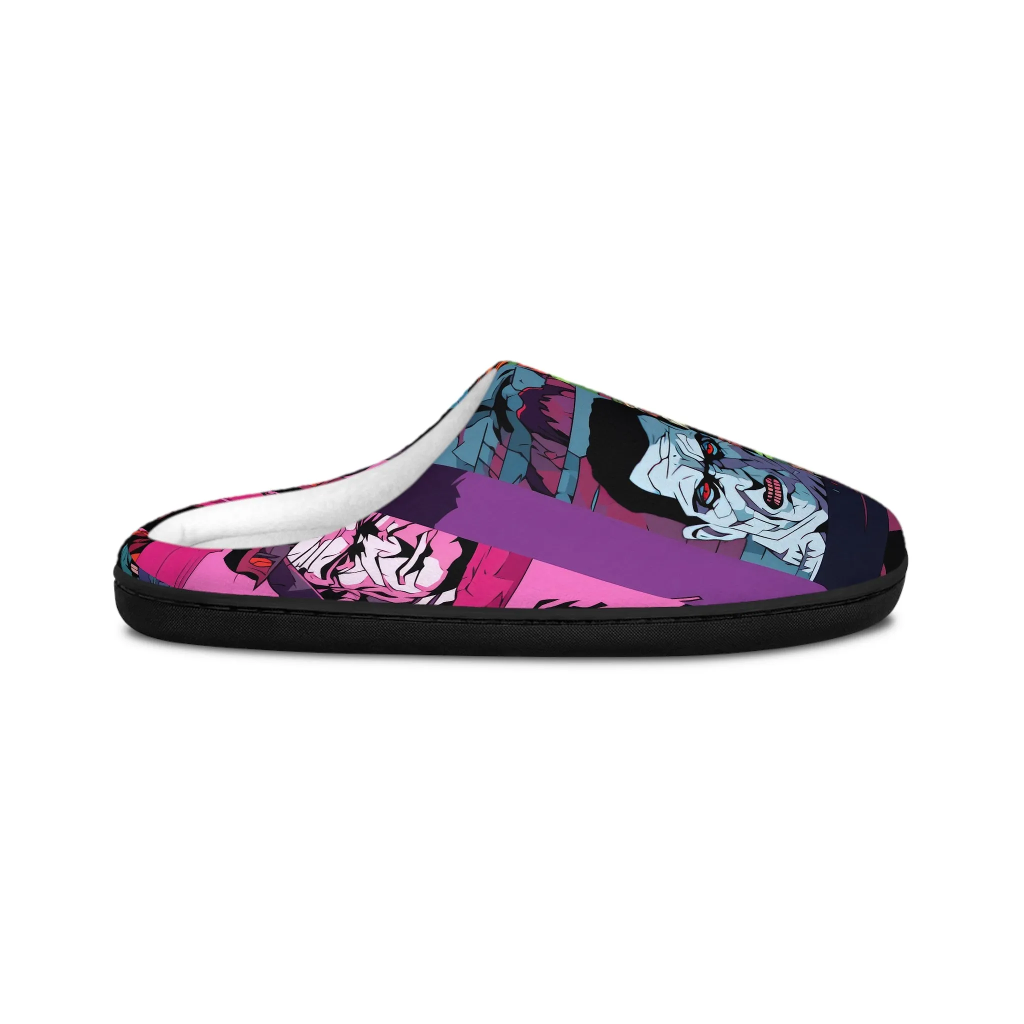 Women's Indoor Slippers - Spooky Monsters Anime Beta