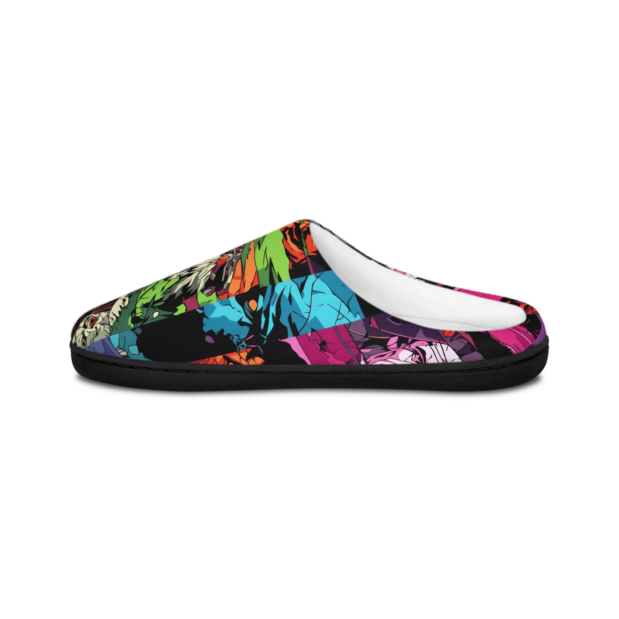 Women's Indoor Slippers - Spooky Monsters Anime Beta