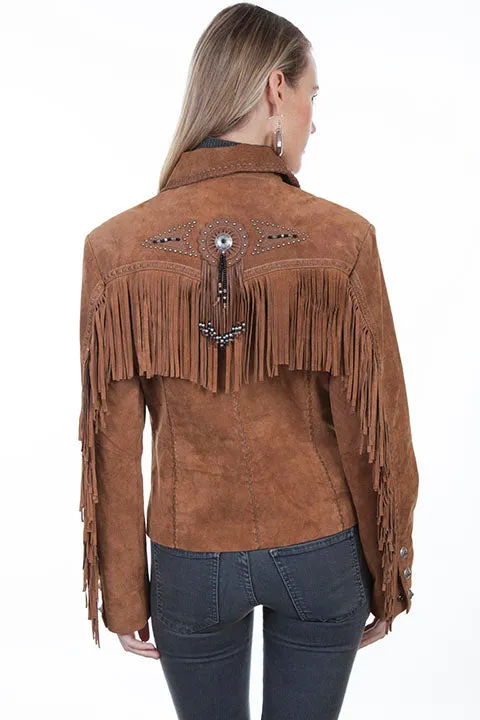 Women's Leather Jacket Collection Suede: Scully Western Frontier Fringe