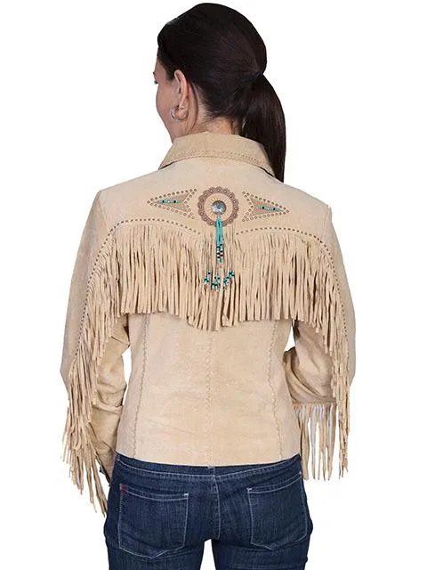 Women's Leather Jacket Collection Suede: Scully Western Frontier Fringe