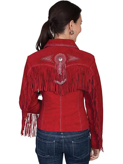 Women's Leather Jacket Collection Suede: Scully Western Frontier Fringe