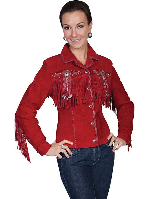 Women's Leather Jacket Collection Suede: Scully Western Frontier Fringe