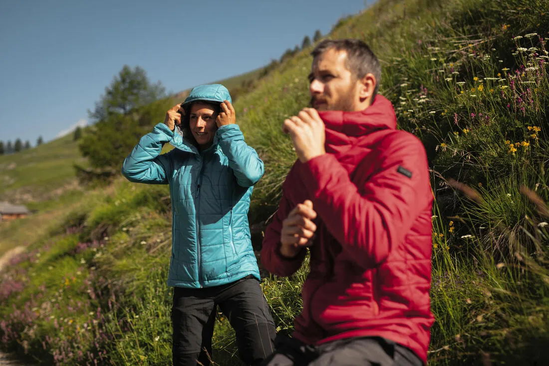 Women's Mountain Trekking Padded Jacket with Hood - MT100 -5°C