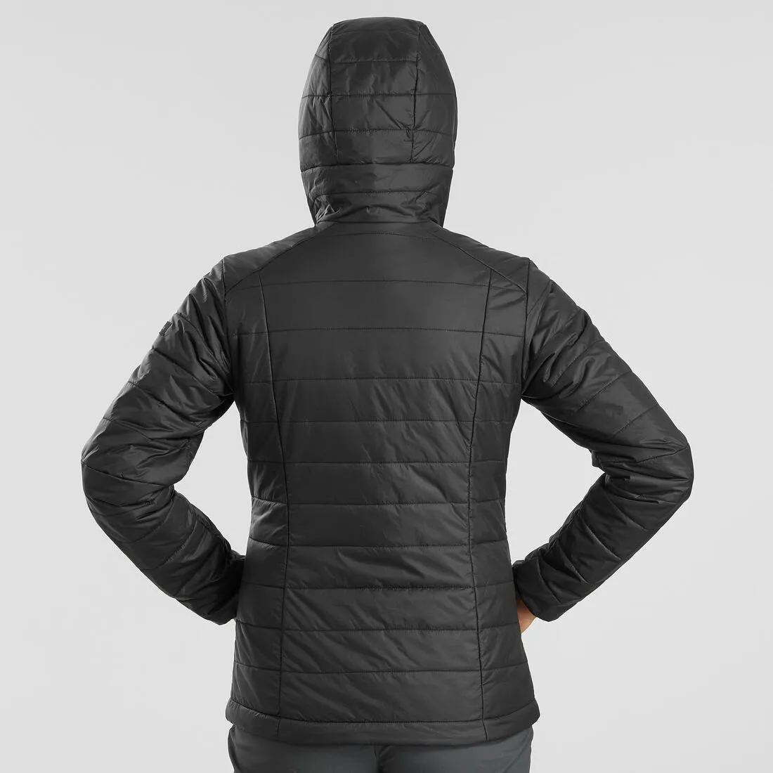 Women's Mountain Trekking Padded Jacket with Hood - MT100 -5°C