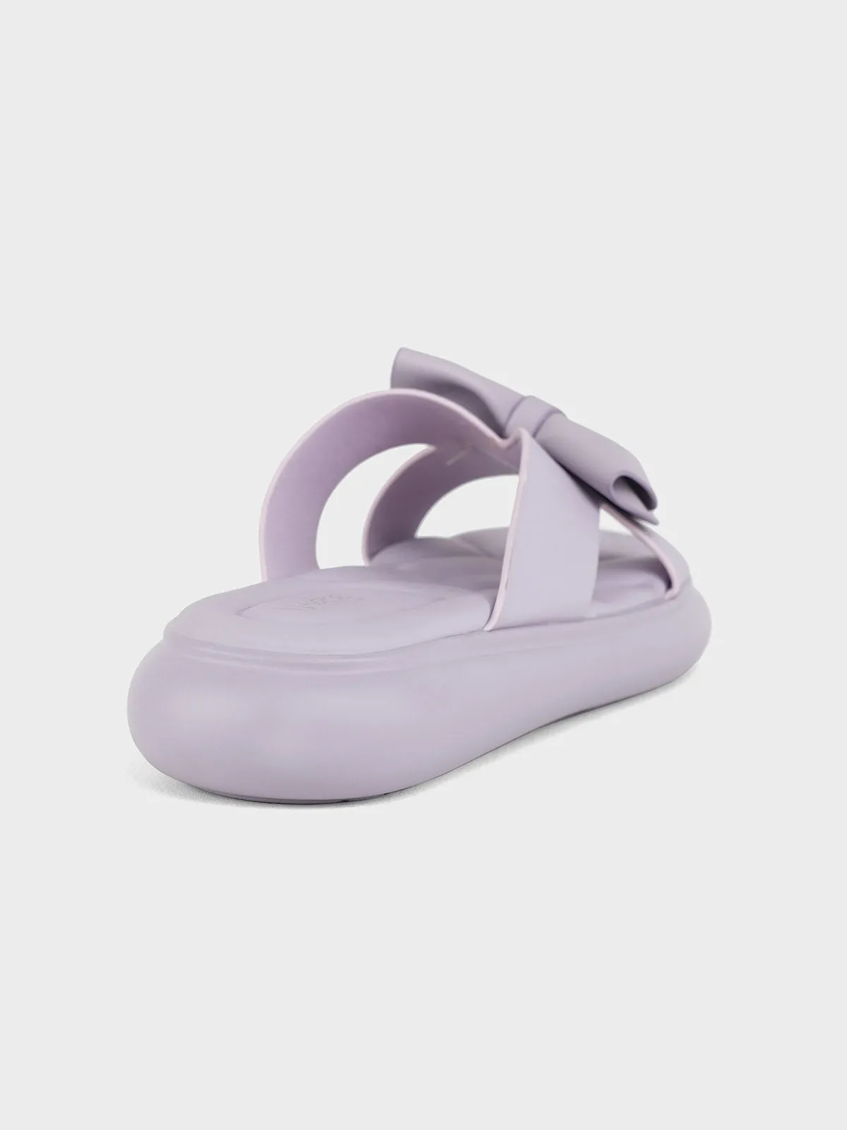 Womens "JAYDE" Bow Accented Slippers