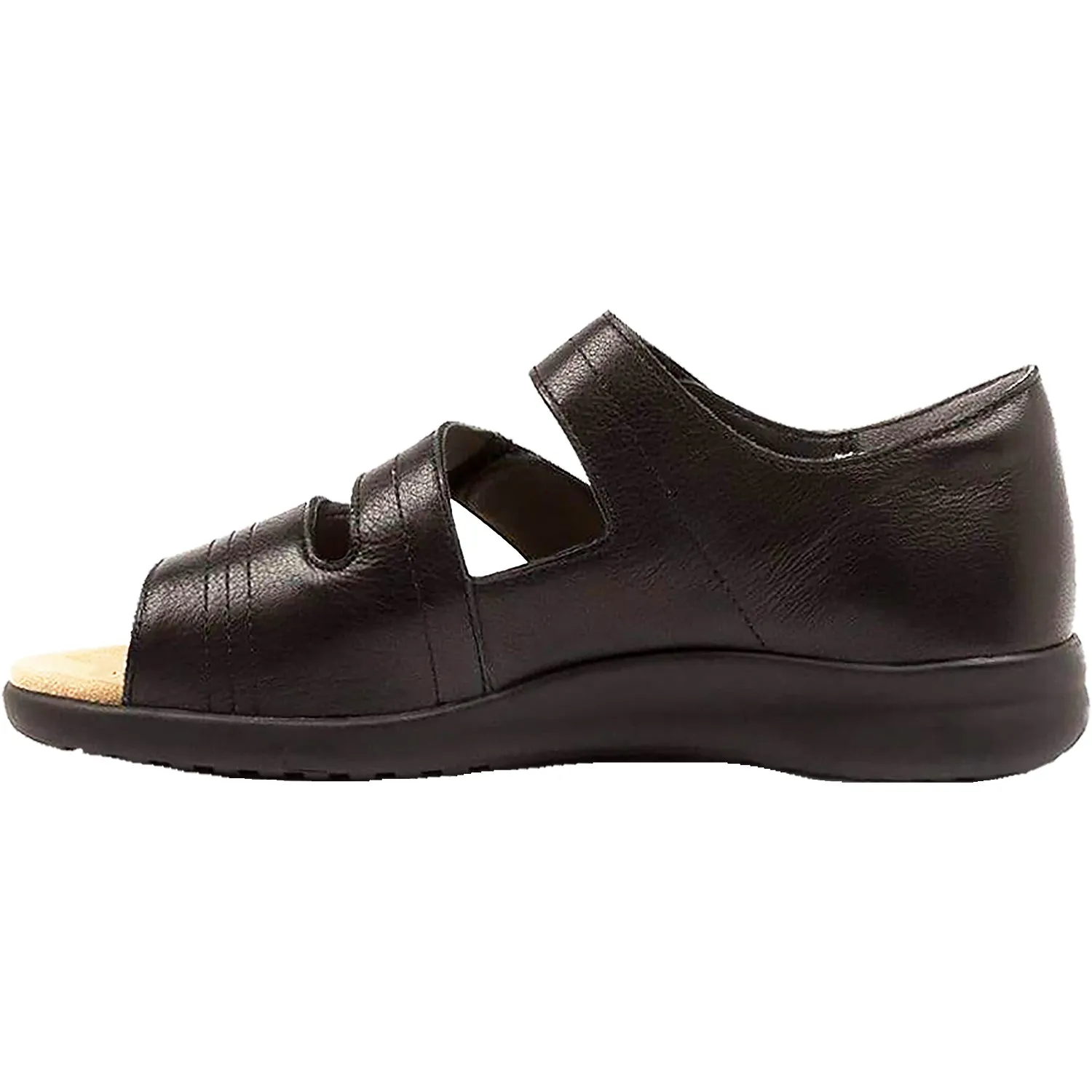 Women's Ziera Bardot Black Leather
