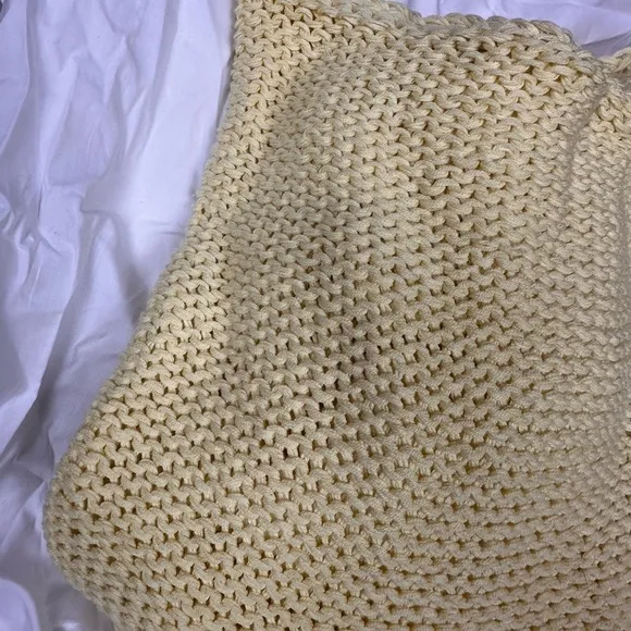 Wooden Ships Women's Yellow Knit Pullover Sweater S/M