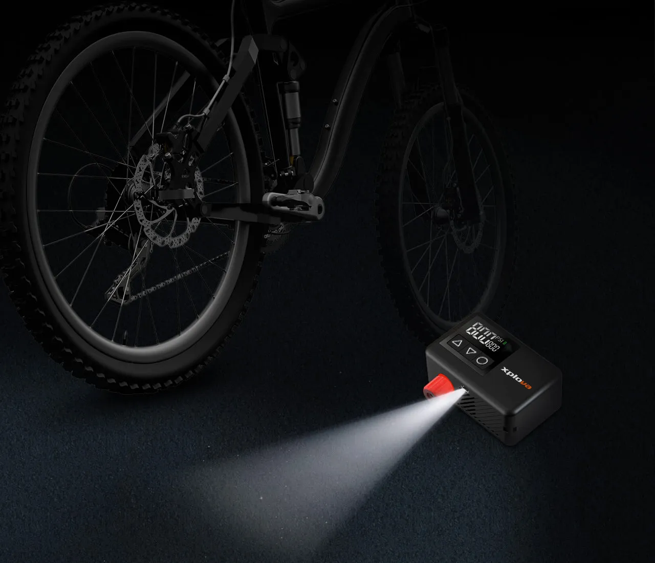 Xplova MP1 rechargeable mini tyre pump / compressor