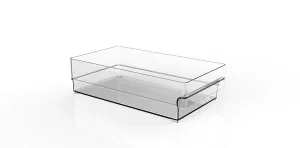 YBM Home Kitchen Storage Organizer Bin for Fridge, Freezer, Pantry and Cabinet Section Organization, (1 LARGE BIN)