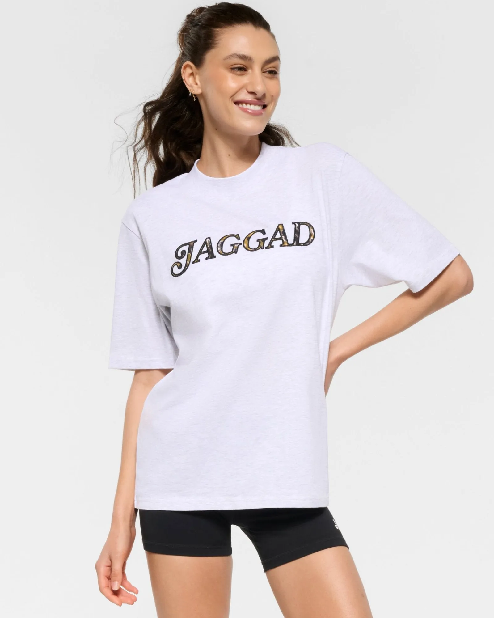 ZURIE SIGNATURE TEE WHITE MARLE